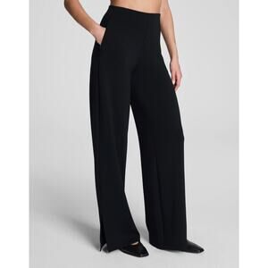 SPANX Zero Waistband Black Wide Leg Pants Size Small